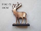 Wood Christmas Reindeer Hanger Decoration