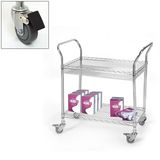 Library Removable Metal Storage Cart Rack for Book (BK753590A2CW)