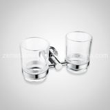 Stainless Steel Bathroom Wall Mounted Double Glass Cup Holder (BT003)