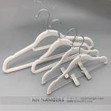 White Velvet Flocked Clothes Hanger Shirt Hanger for Adult & Kids