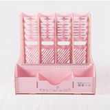 Wooden DIY Desk Organizer with 4 Columns File Rack