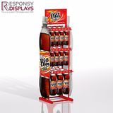 Custom Novel Styling Apple Water Shelf Metal Beverage Display Rack with Poster Panel