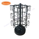 Customized Tabletop Spinning Greeting Card Metal Wire Postcard Display Holder Rack Used