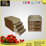 Leather File Holder Desktop Drawer for Storage (1359)