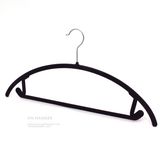 Wholesale Flocked Hanger, Moon Shape Clothes Hanger, Hangers for Jeans