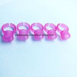 Pink and Clear Color Tattoo Ink Rings M Size Disposable Eyebrow Lip Tattoo Pigments Cup Holder Container Permanent Makeup Tattoo Ink Rings OEM