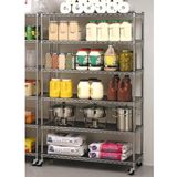 6-Layer Mobile Wire Shelving for Supermarket