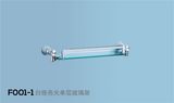 Chrome Glass Towel Shelf/ Stainless Steel Glass Layer (F001)