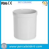 Wholesale Column White Porcelain Utensil Holder
