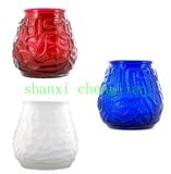 Machine-Made Colorful Votive Glass Candle Holder (BI-C03)