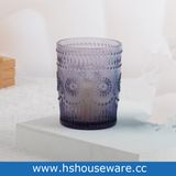 Colorful Sunflower Design Glass Candle Holder