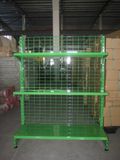 Green Single Sided Supermarket Shelf for Sale