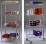 Custom Made Flooring Metal Wire Kids Clothes Display Rack with Wheels