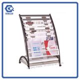 Cheap Hot Sale Top Level Magazine Book DVD Paper Display Holders Racks