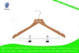 Regular Clothes Bamboo Hanger with Shiny Chrome Hook (YLBM6712-NTLNB1)