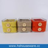 Square Glass Candle Holders
