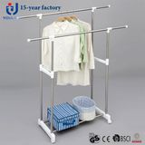 Stainless Steel Double Pole Telescopic Clothes Hanger