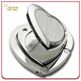 Broshed Finish Folding Portable Purse Holder with Mirror