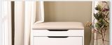 Melamine Particle Board Shoe Cabinet with Seat