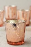 Richland Votive Holder Grande Rose Gold Mercury Glass