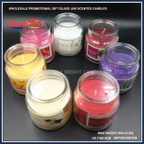 Glass Jar Candle with Plastic Lid and Customized Scented Candles