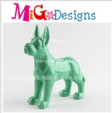 Green Ceramic Wholesale Dog Shaped Cute Coin Bank