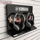 Cool Style All Back Counter Custom Logo Printed Acrylic Smart Earphone Display Rack