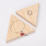 2 PCS/ Set Triangle Shape Wooden Jewelry Display