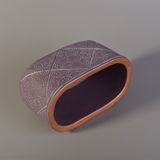 Square Concrete Candle Holders with Color Painting