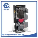 Black Metal Wire Floor Bag Display Rack with Graphics