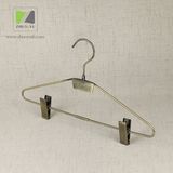 Antique Brass Metal Suit / Clothing Hanger with Laser Engraving Logo