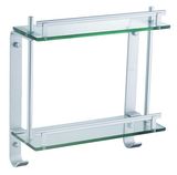 75572 Double Layer Glass Shelf