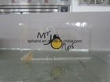 Transparent Lovely Acrylic Logo Block Stand for Garment/Shoes