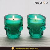 Simple Style Frosting White Color Glass Candle Holders