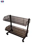 Wire Mesh Supermarket Shelf Metal Display Shelves