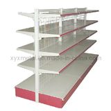 Wire Mesh Back Medium Duty Steel Supermarket Gondola Shelving Rack