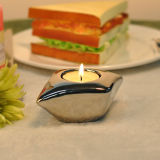 Plating Sailing Boat Shape Ceramic Tealight Holders Suppliers