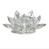 Glass Lotus Flower Tea Light Holder