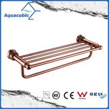 Wall Mount Double Towel Shelf in Gold Rose (AA6518)