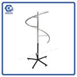 Metal Chrome Spiral Display Rack for Clothing