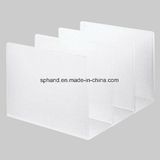 Transparent/Frosted Vertical Acrylic Display for Magazine/Wine