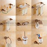 Golden Wall Mounted Bathroom Accessories