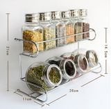 Kitchen Using Steel 2 Tiers Holding Rack