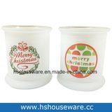 Merry christmas Glass Candle Holders