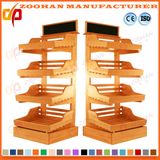 Fashionable Supermarket Vegetable and Fruit Wooden Display Shelf (Zhv9)