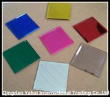 Colored Square Glass Candle Holder