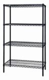 NSF Black Coating Metal Wire Shelving Rack Manufacturer