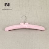 Beautiful Plush Fabric Satin Padded Garment Hanger for Women