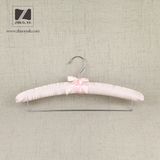 Hotel Used Satin Padded Hanger with Metal Bar