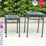S/2 Mosaic Square Planter Stand